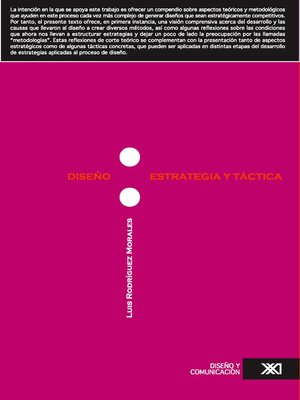 cover image of Diseño, estrategia y táctica